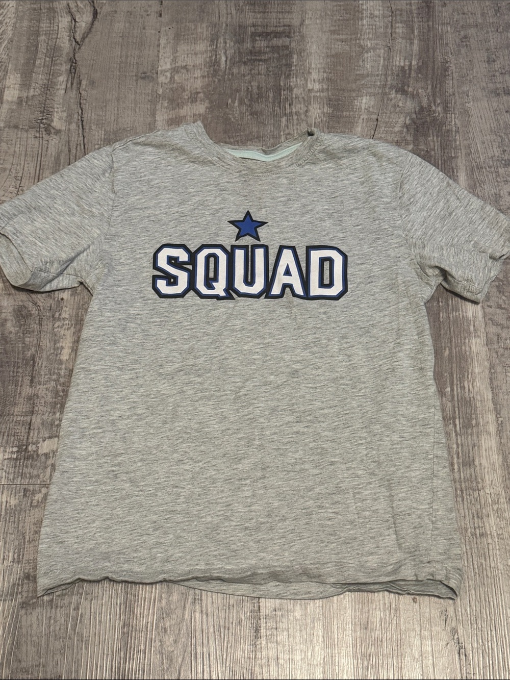 Youth SQUAD Graphic Tee in Light Heather Gray